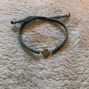 Gray Clover Bracelet